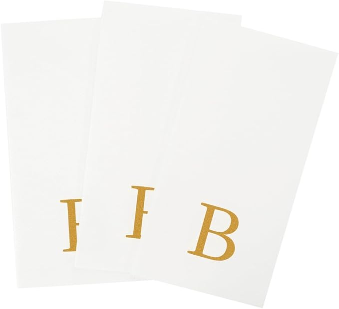Luxenap 15.8 X 7.9 Inch Linen-Feel Guest Towels, 2000 Lettered Hand Towels