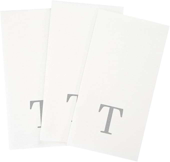 Luxenap 15.8 X 7.9 Inch Linen-Feel Guest Towels, 2000 Lettered Hand Towels