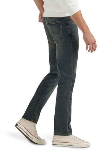 Lee Men's Performance Series Extreme Motion Straight Fit Tapered Leg Jeans, Maverick, 40W 30L UK