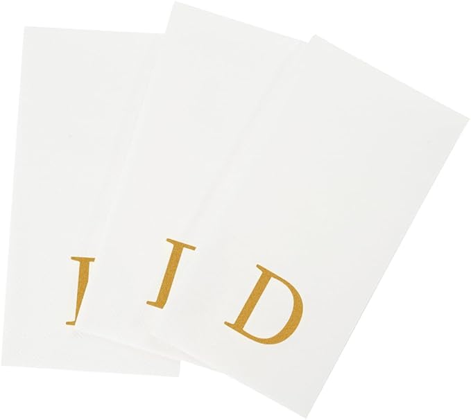Luxenap 15.8 X 7.9 Inch Linen-Feel Guest Towels, 2000 Lettered Hand Towels