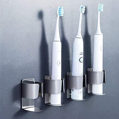 Electric Toothbrush Holder Wall Mount, 304 Stainless Steel Self-Adhesive