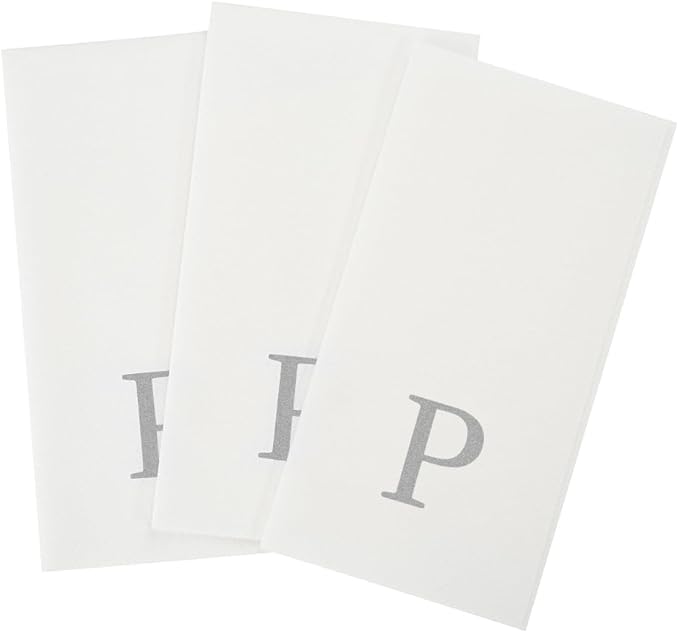 Luxenap 15.8 X 7.9 Inch Linen-Feel Guest Towels, 2000 Lettered Hand Towels