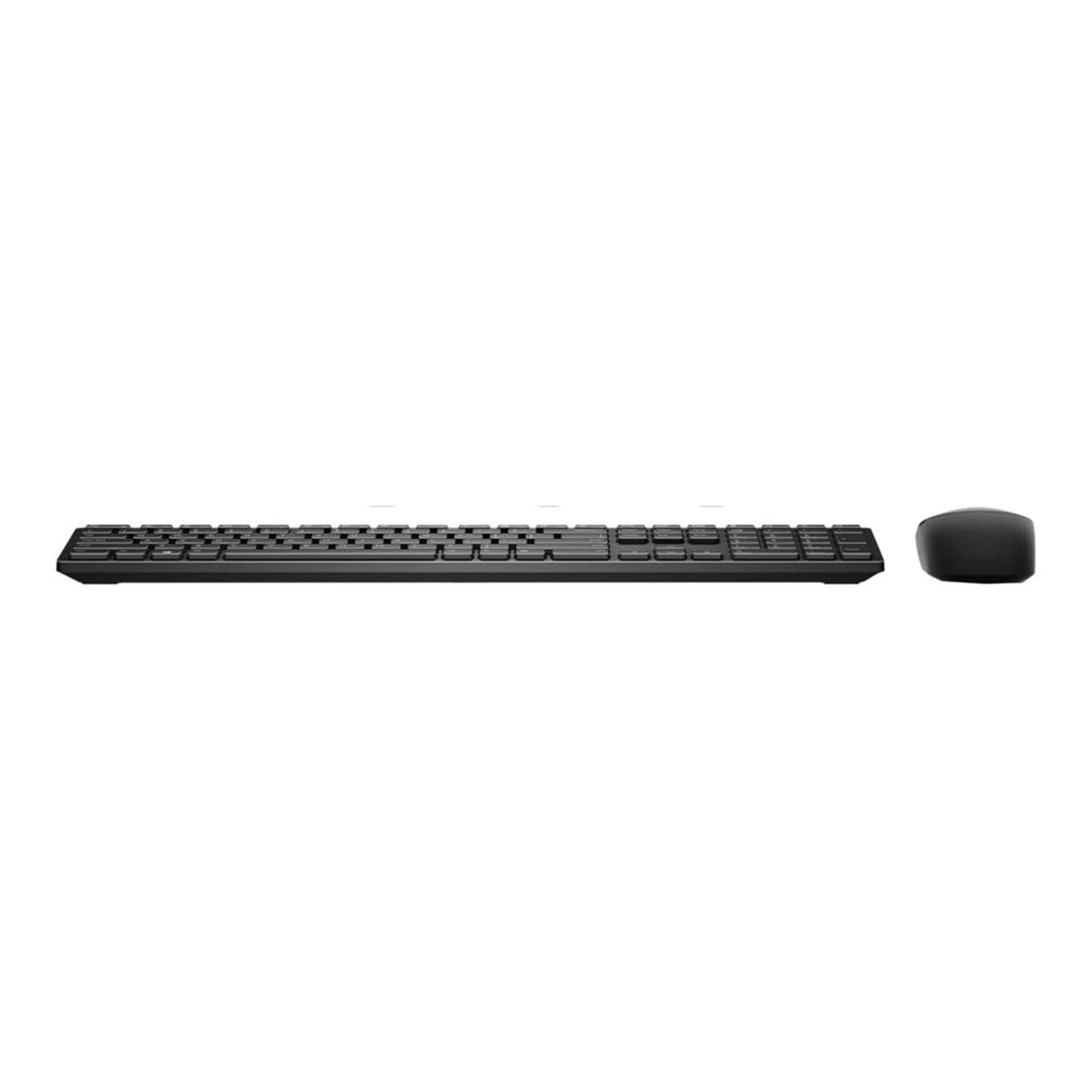 Dell KM5221W Pro Wireless Keyboard and Mouse, UK (QWERTY), 2.4GHz, 128-bit AES Encryption, 4000 dpi, Windows, Apple, Android, Linux and Chrome, (Black)