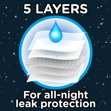 HUGGIES DryNites, Pyjama Pants, Girls 8-13 Years (30-48KG), 52 x Bedwetting Pants, up to 100% Leak Free Nights