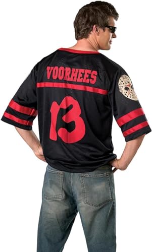 Rubies Friday the 13th: Jason Voorhees Costume Jersey Top with Mask for Adults, Men's Small