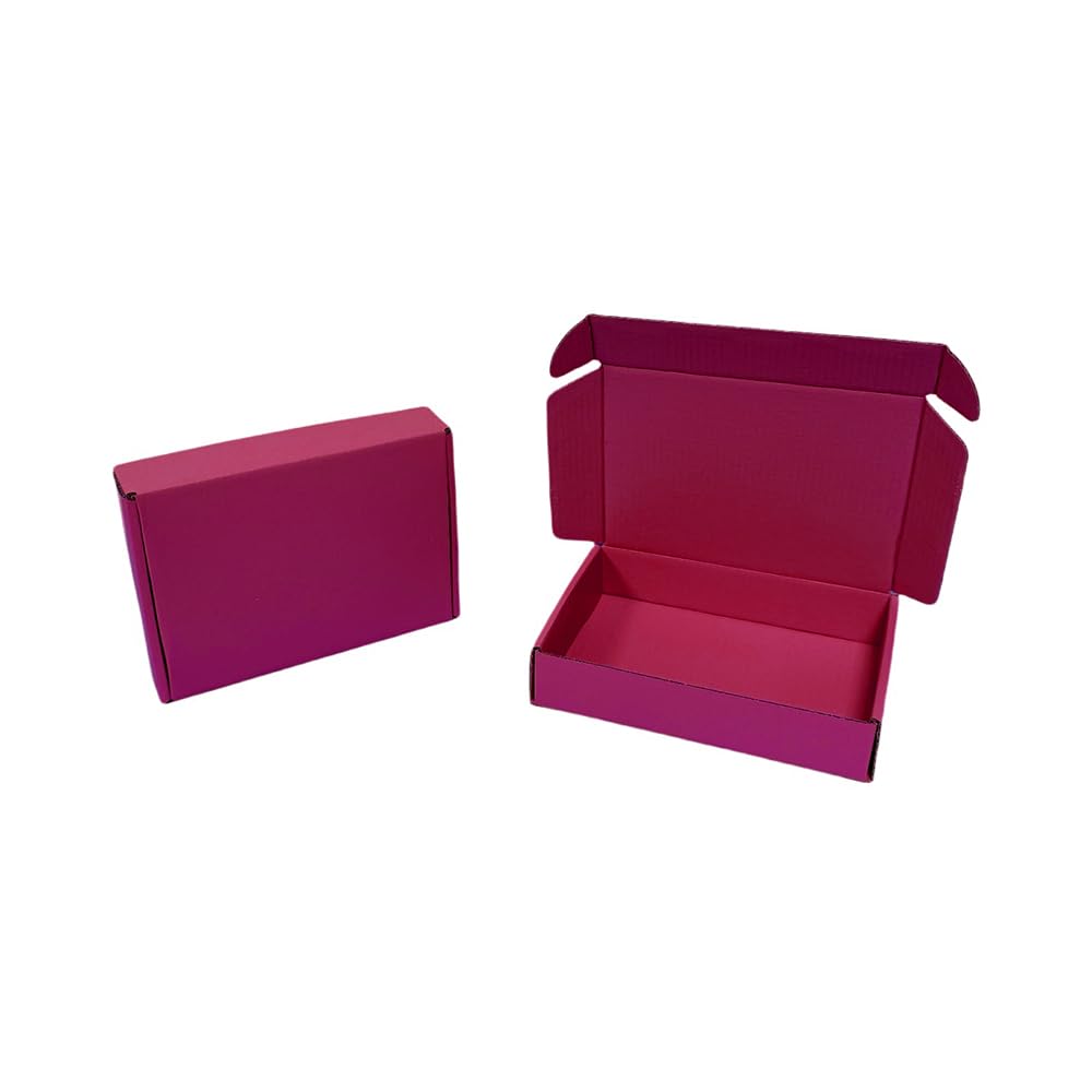 30 Pcs 9.8 x 7.9 x 2.8 inches Shipping Boxes for Small Business Cardboard Corrugated Mailer Boxes for Shipping Packaging Holidays Craft Gifts Giving Products (Cranberry)