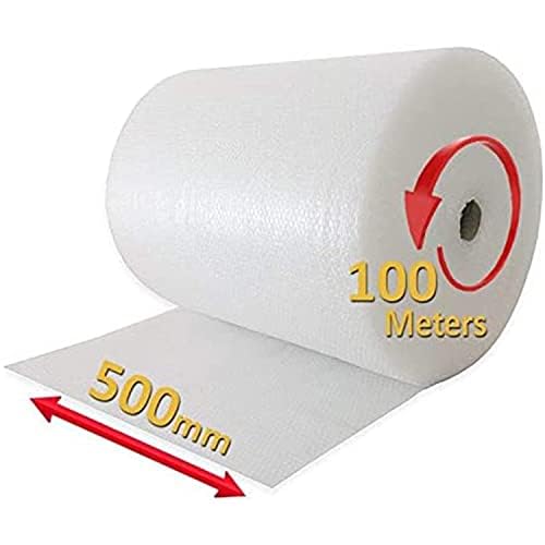 Aspect Bubble Wrap for Moving House | Large Premium Wraps Roll 500mm x 100m | Moving Home Essentials Packaging Glass, Easy Packing, Office and Industrial Use (100 Meter)