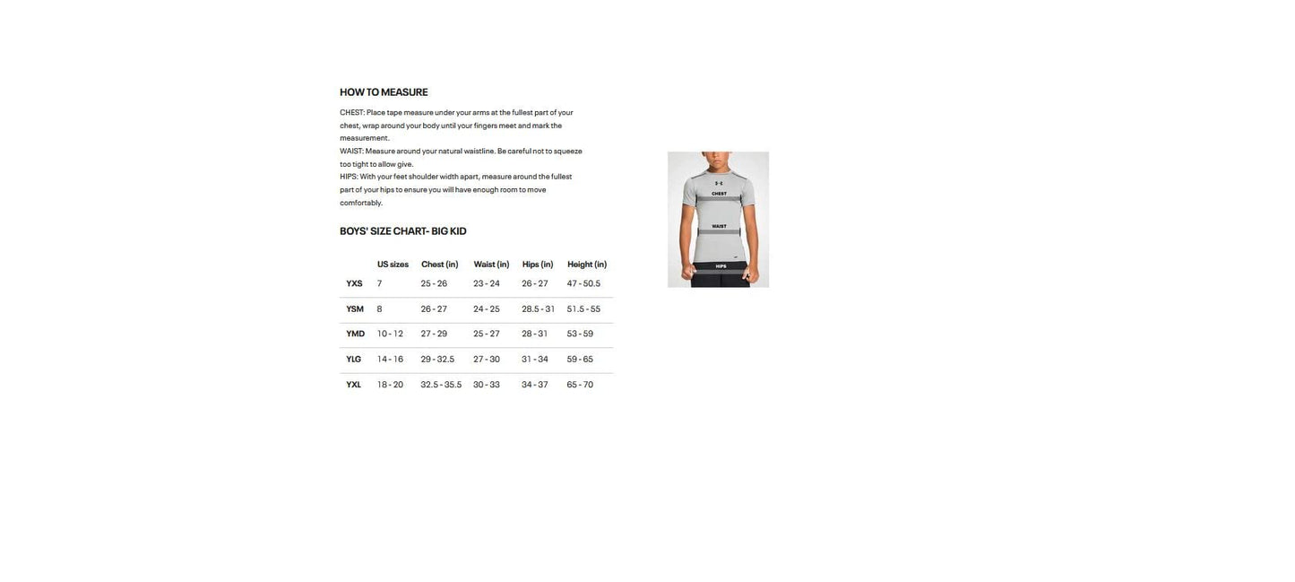 Under Armour Boys HeatGear Armour Short-Sleeve T-Shirt , Black (001)/White , Large