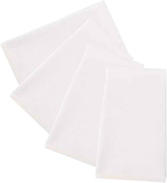 FOCUSLINE 480 Disposable Bathroom Napkins, Linen-Feel Paper Guest Towels