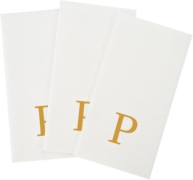Luxenap 15.8 X 7.9 Inch Linen-Feel Guest Towels, 2000 Lettered Hand Towels