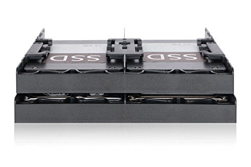 Icy Dock Flex Fit Quattro MB344SP – Mounting Frame for 4 x 2.5 Inches (6.4 cm) SSD/HDD IN 1 x 5.25 Inches (13.3 cm)
