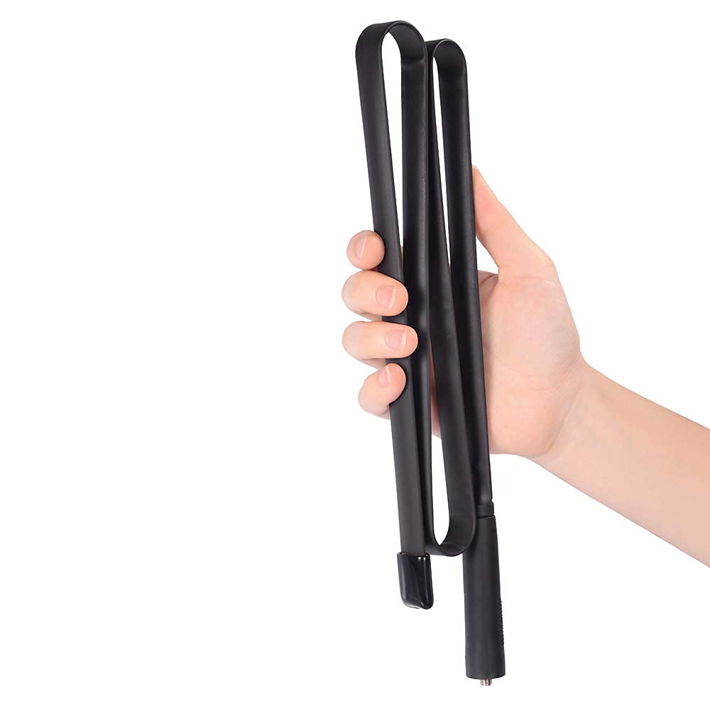 Bingfu Dual Band VHF UHF 136-460MHz 108CM Foldable CS Tactical SMA Female Aerial Antenna for Wouxun Baofeng BF-F8HP UV-5R UV-82 BF-888S GT-3 Handheld Ham Two Way Radio Walkie Talkie