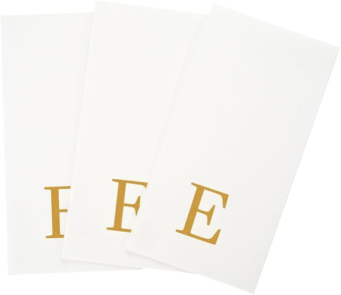 Luxenap 15.8 X 7.9 Inch Linen-Feel Guest Towels, 2000 Lettered Hand Towels