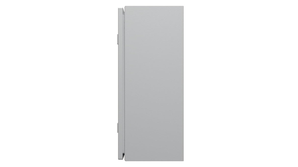 Rittal 1045.250, WM wall-mounted enclosure, Single Door, Carbon Steel, 19.7" Height x 15.7" Width x 8.27" Depth