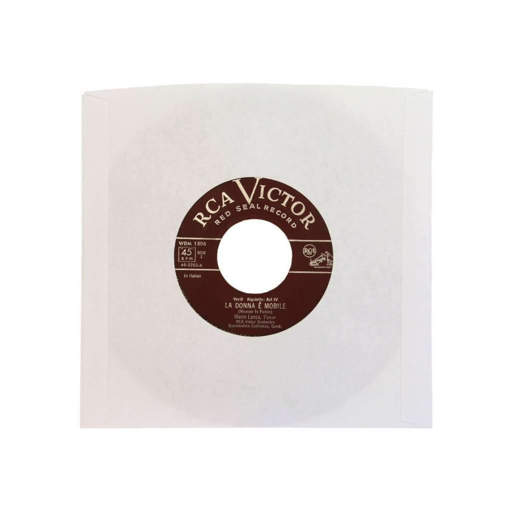 (100) Archival Quality Acid-Free Heavyweight Paper Inner Sleeves for 7" Vinyl Records #07IW