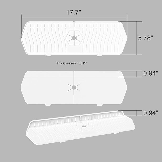 Faucet Guard - 90 Foldable Draining Mat