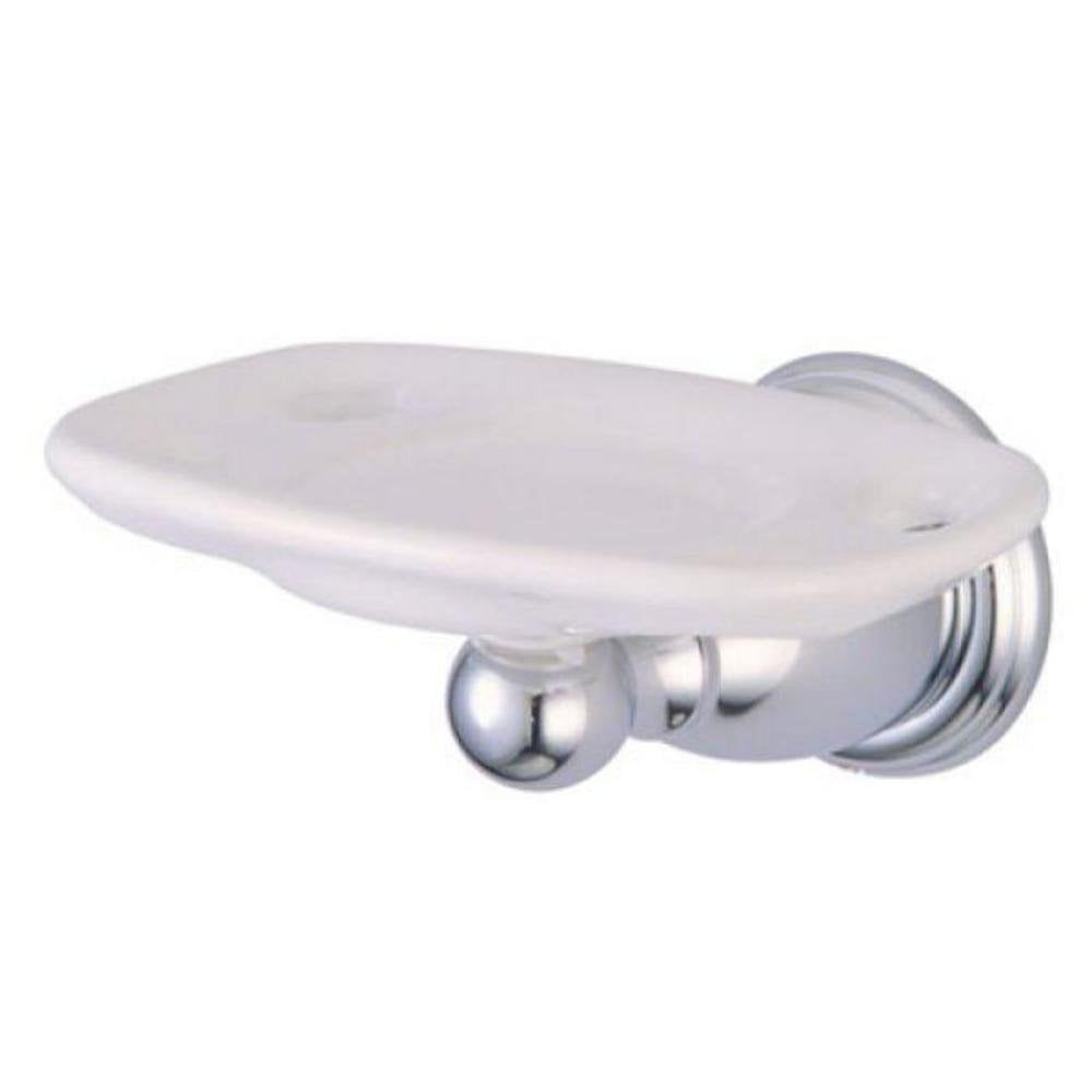 Kingston Brass BA1756C Heritage Toothbrush and Tumbler Holder, 5-1/2-Inch, Polished Chrome