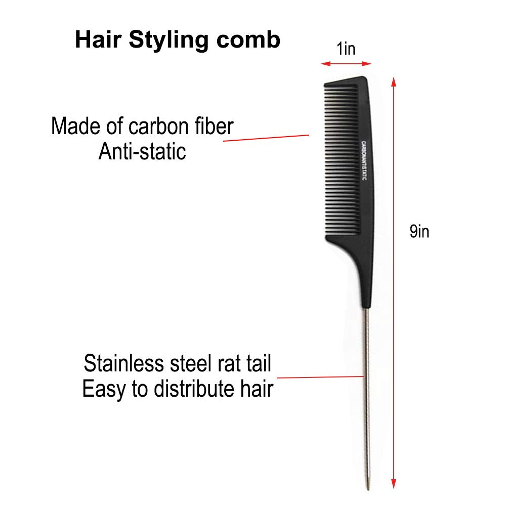 Clamp Hair Brush Straightener Detangler Splint Comb Nylon Bristle Double Sided Straightening Brush Air Vented Flat for Wet,Dry,Fine,Thick Natural Hair