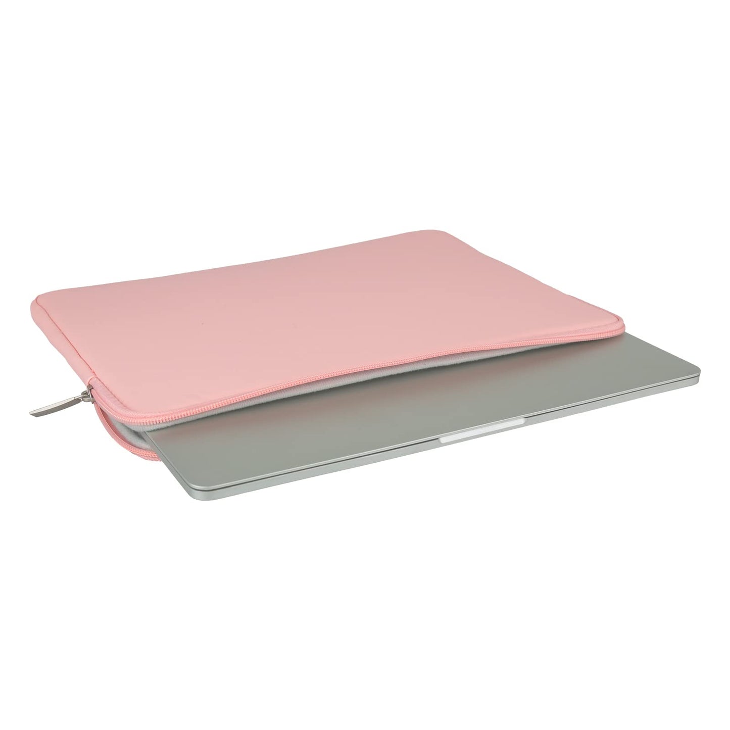 RAINYEAR 13 Inch Laptop Sleeve Soft PU Leather Case Water Resistant Padded Zipper Protective Carrying Bag Compatible with 13.3" Notebook Computer Chromebook Ultrabook(Pink)