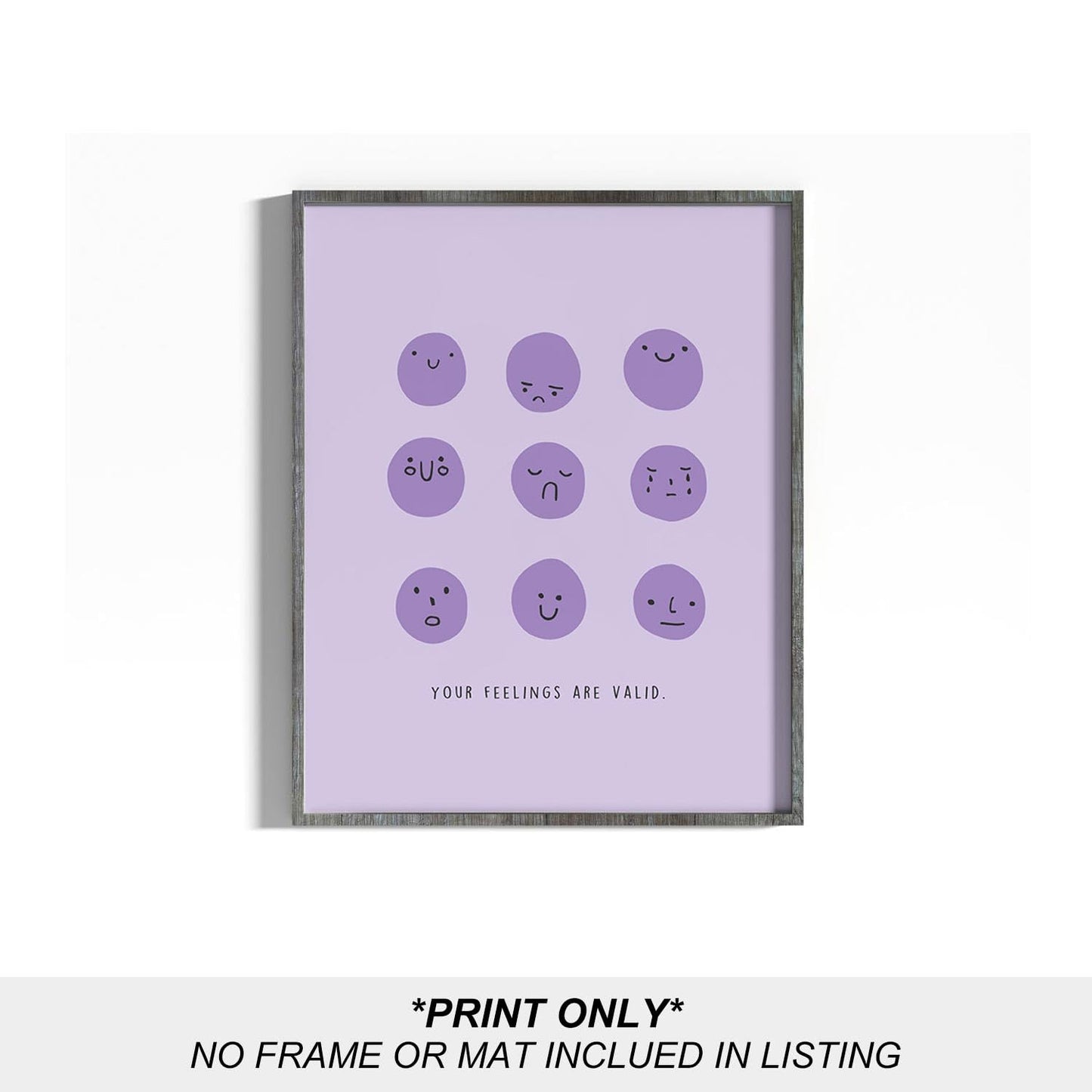heilkee Purple Preppy Wall Decor Pastel Purple Aura Gradient Poster Trendy Funky Prints Inspirational Quotes Wall Art Set of 6 Spiritual Gifts for Women(UNFRAMED 8x10in)