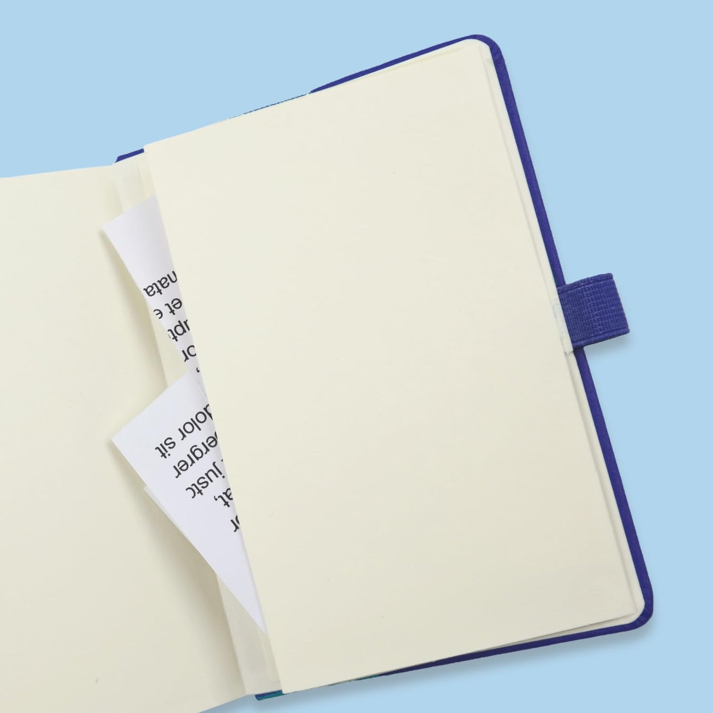 RICCO BELLO Hardcover Pocket to Do List, Undated, Faux Leather Notebook with Pen Holder, For Work, School, Home, Productivity Planner, 4.25 x 6 inches (Purple)