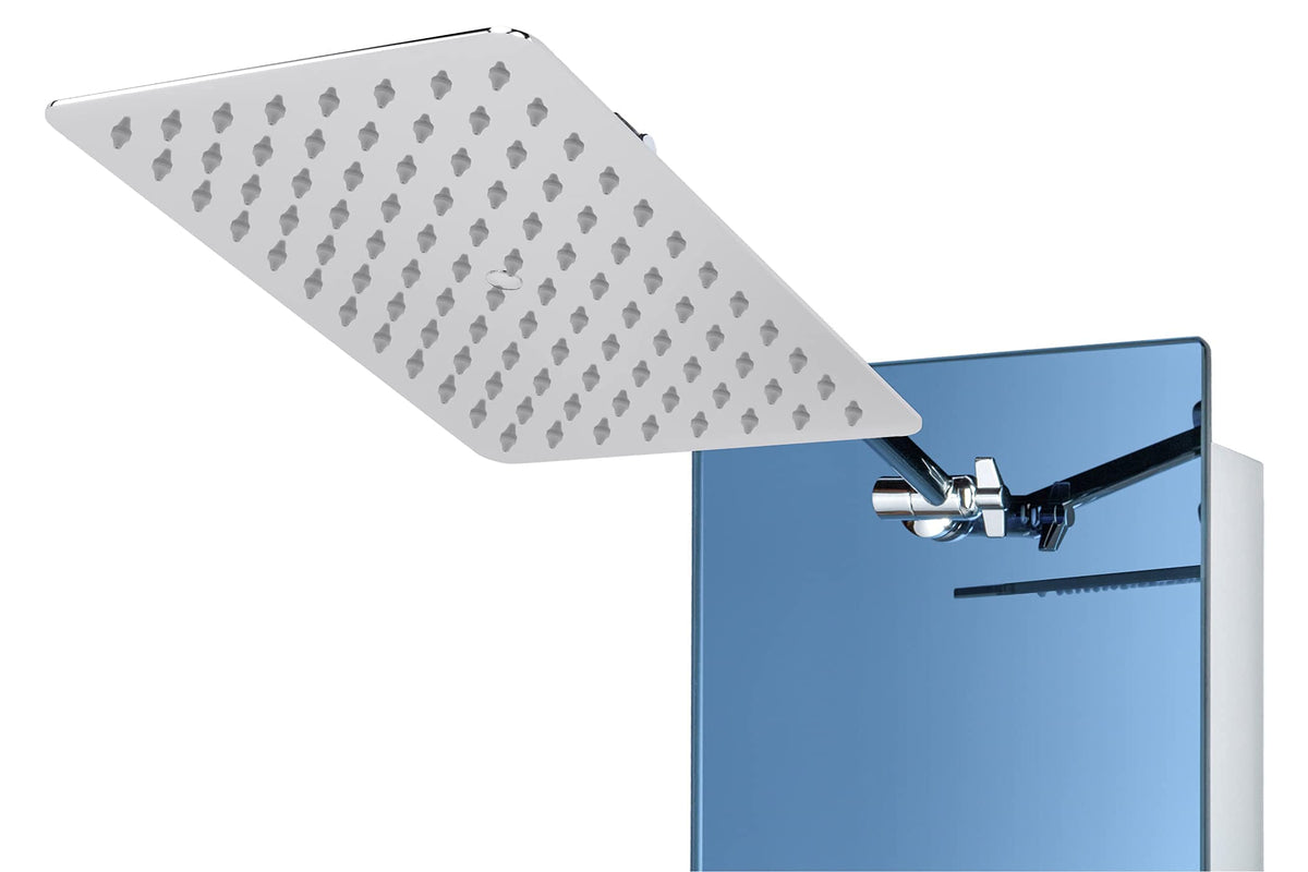 Blue Ocean 52" Stainless Steel SPS392H Shower Panel Tower System with Rainfall Shower Head and 8 Adjustable Massage Jets
