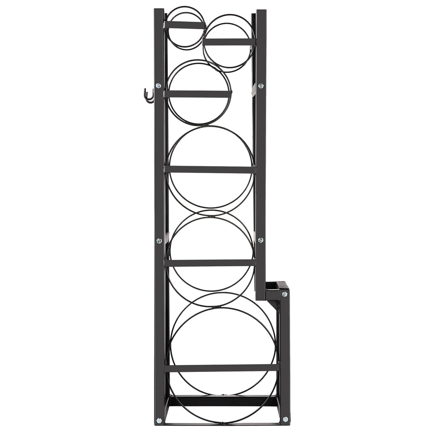 GarveeTech 15 in x12 in x48 in Refrigerant Tank Rack - Holds 1x50 LB & 2x30 LB Cylinders | Heavy-Duty Space-Saving Holder for Freon, Oxygen, Nitrogen Tanks