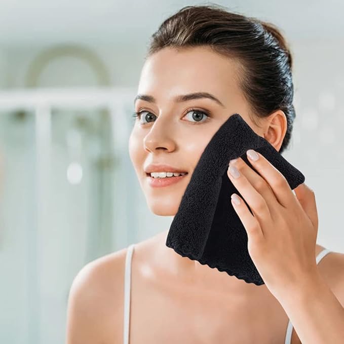 SUNLAND Microfiber Face Cloth Reusable Makeup Remover Facial Cleansing Towel