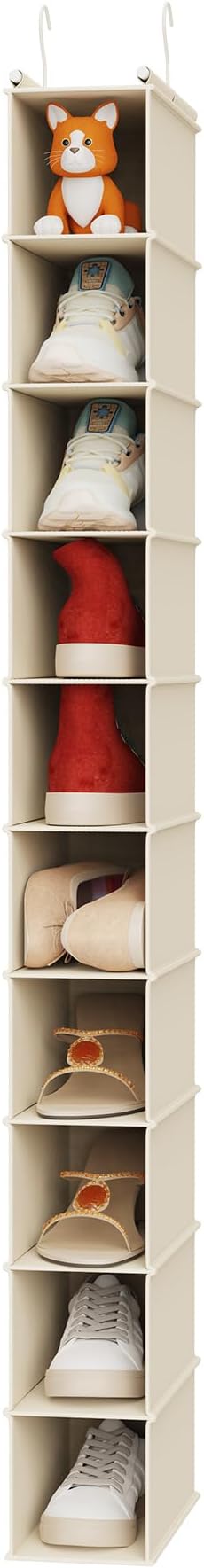 MAX Houser 10-Shelf Hanging Shoe Shelf Organizer, Hanging Shoe Storage