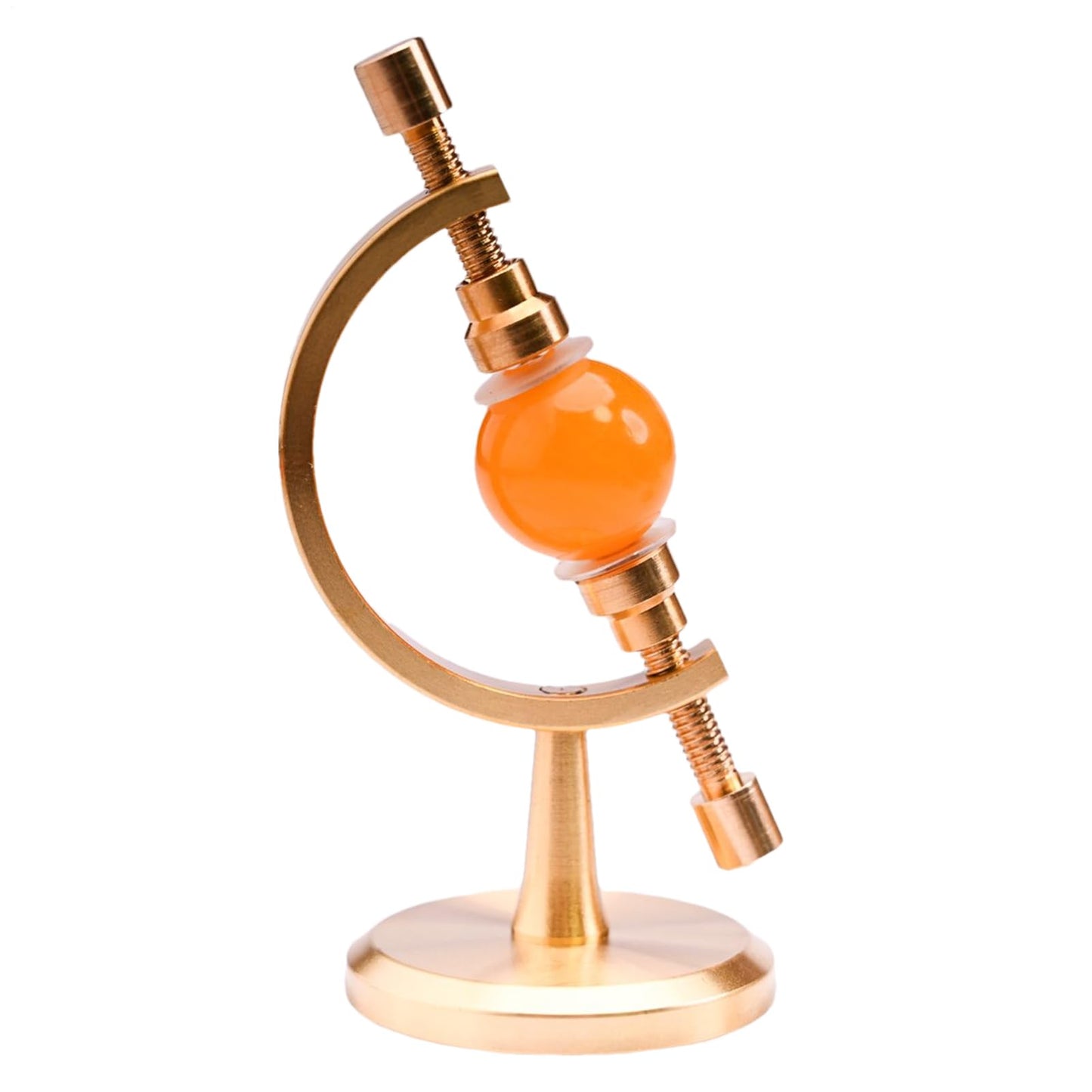 Rock Stands for Display - Adjustable Globe Holder with Padded Clip | Crystal Ball Stand for gemstone, Fossils, Minerals, Specimens, Collectibles, Ideal Art Craft Decoration for Table, Shelf, Bookshel