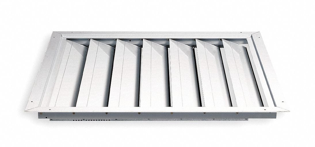 Dayton 36" Whole House Fan Premium Ceiling Shutter/Ceiling Shutter, 33" x 38" Opening Required