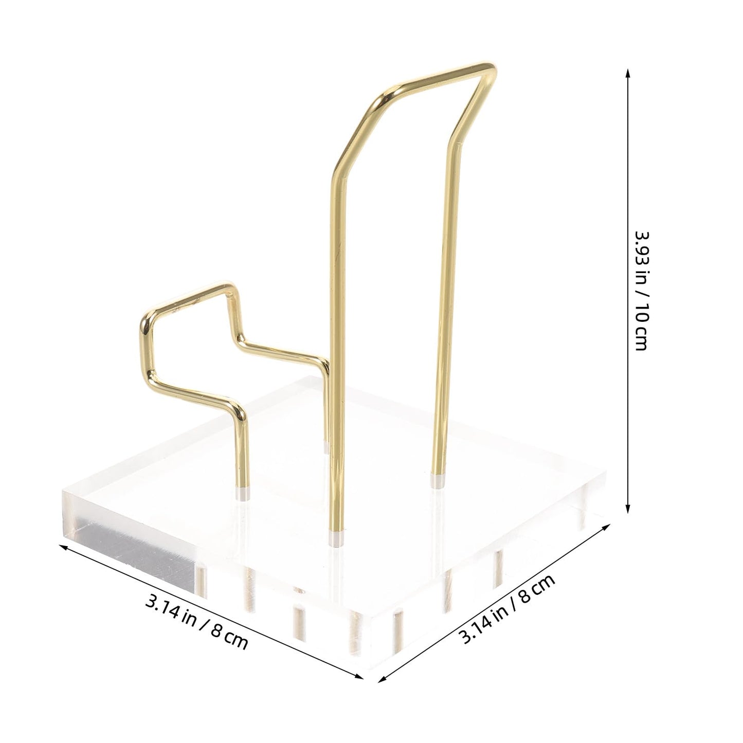 FUOYLOO Acrylic Crystal Mineral Display Shelf, Modern Transparent Organizer Rack for Natural Stone, Ore, Jewelry, for Retail Store/Office/Party Decoration