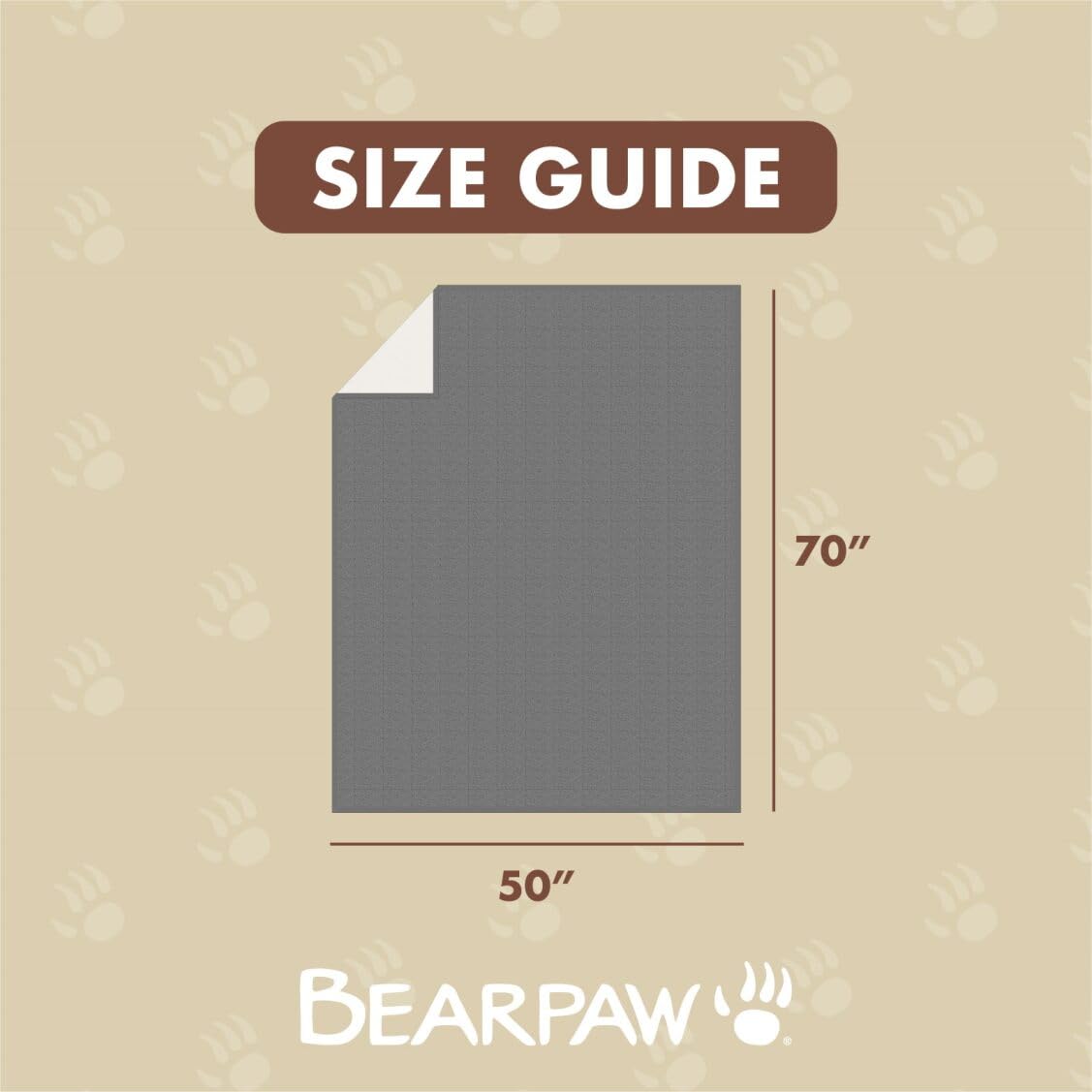 BEARPAW Sherpa Throw Blanket - Ultra Soft Plush Warm Reversible Fluffy Blanket for Bed Couch Sofa & Living Room Decor, House Decor, Room Decor Gifts for Women - 50"x70" (Gray, Throw - 50" x 70")