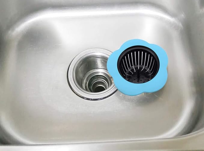 Silicone Kitchen Sink Strainer 2 Pack, Pouring strainers,Drain FilterLarge Wide