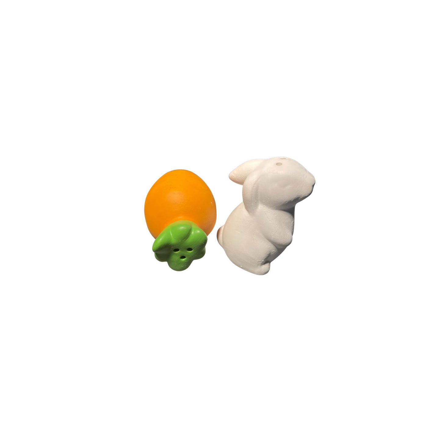 Easter Bunny and Carrot Salt and Pepper Shakers
