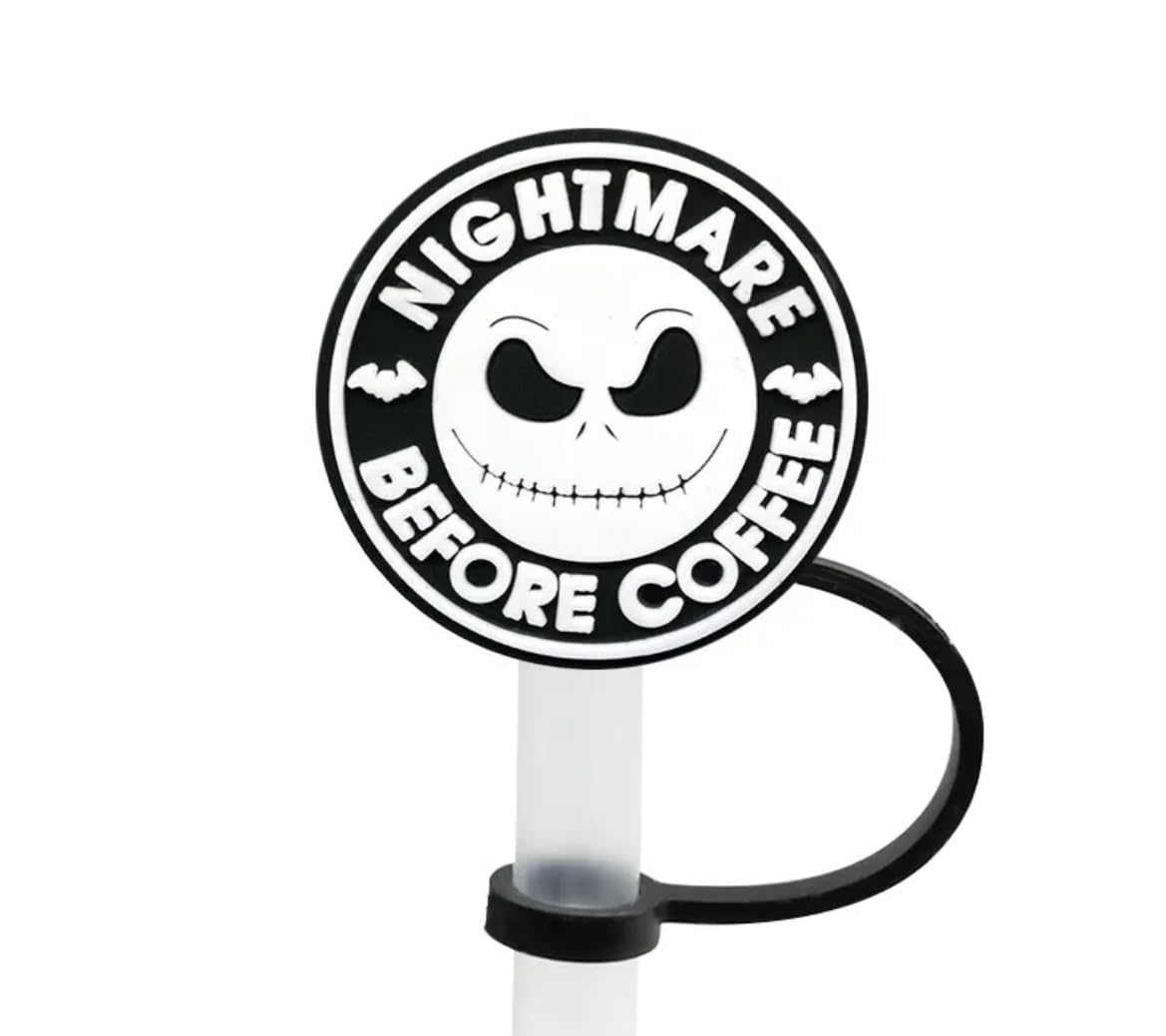 6 Pack 10mm Straw Toppers Compatible With Stanley 30oz & 40oz Tumbler Cups (Halloween Bundle)