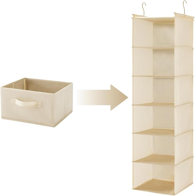 Hanging Shelf Closet Storage Organizer Removable Drawers ,Hanging Storage