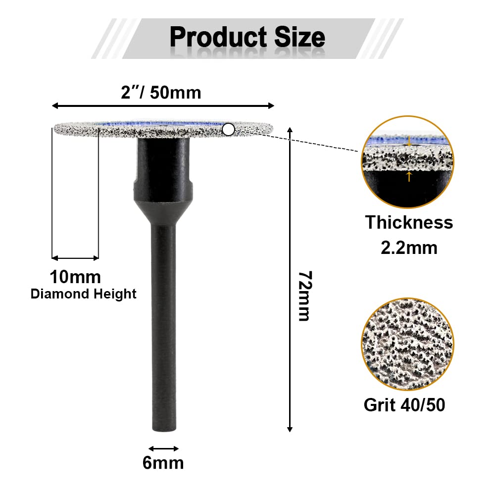 SHDIATOOL Diamond Tile Drill Bits Kit 13pcs, Porcelain Hole Saw Sets, Core Bits Cutter for Drilling Ceramic Marble Granite (6/8/10/20/25/35/50/75/100/20MM/2/SDS/HEX)