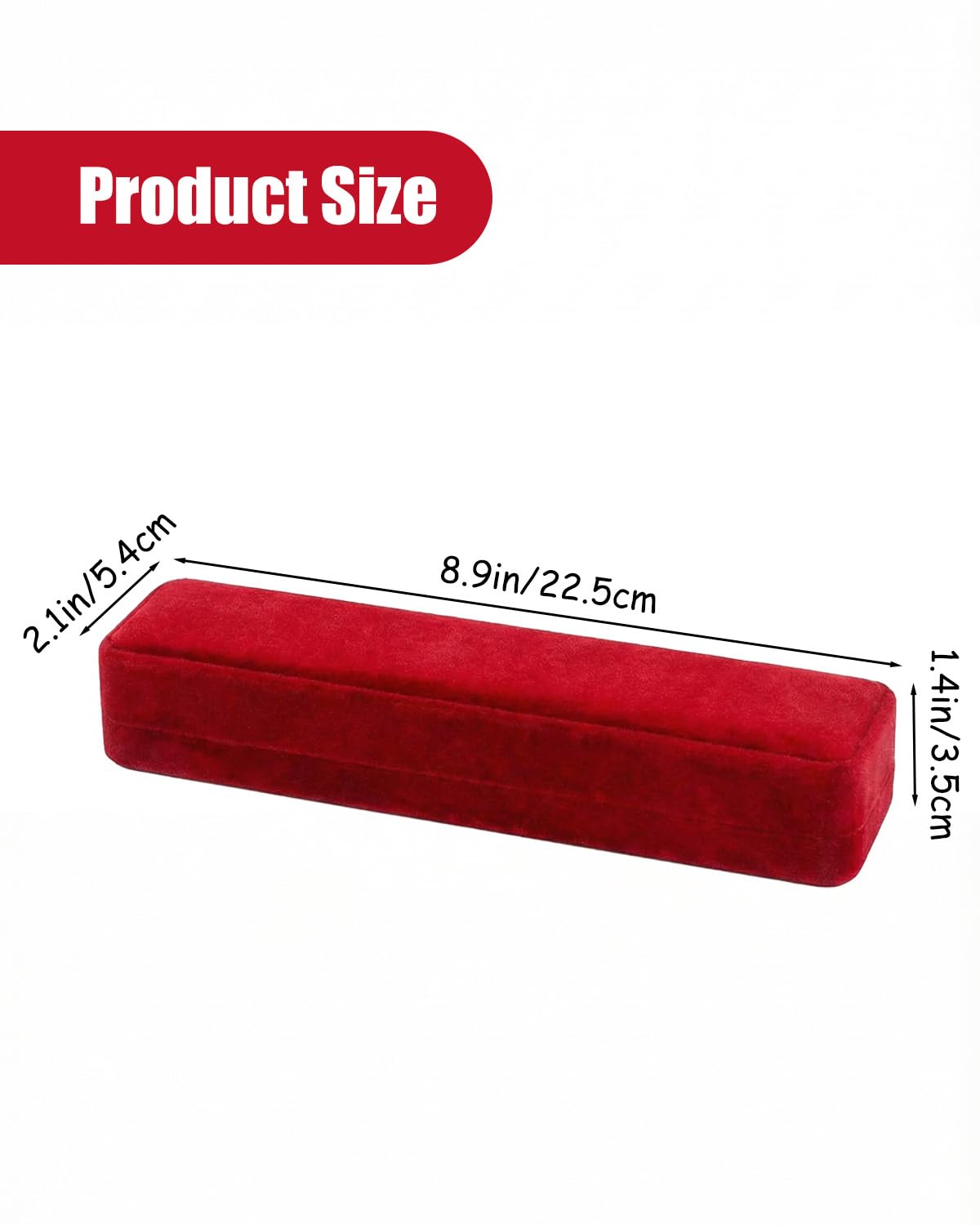 Zitonyang Jewelry Boxes, 12 Pack Velvet Necklace Box Long Bracelet Box Necklace Gift Boxes, Jewelry Storage Display Case For Wedding, Engagement,Proposal, Birthday And Anniversary (Red)
