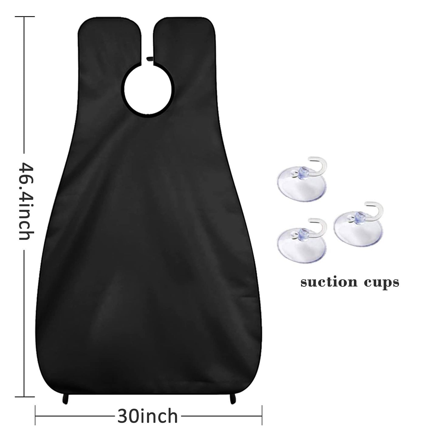Beard Bib Beard Apron Valentines Day Gifts for Him Men Dad Fathers Day Anniversary Mens Stocking Stuffers Christmas Gifts for Boyfriend Husband From Wife Daughter Beard Trimming Catcher Bib Black