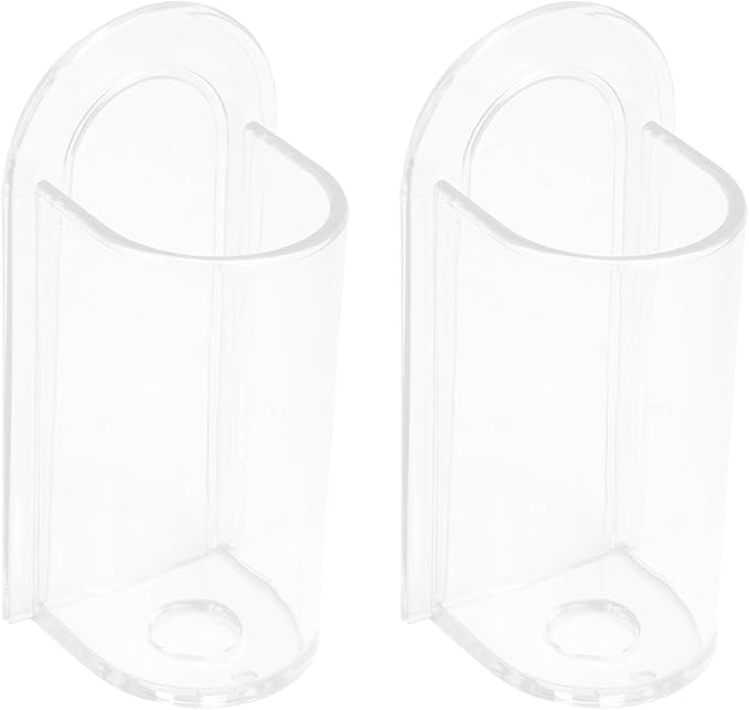 2 Pack Electric Toothbrush Holders, Self Adhesive Wall Mounted Clear Electric