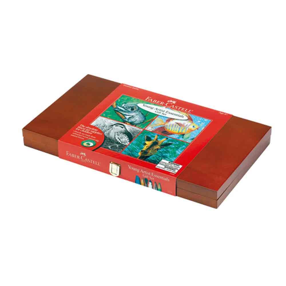 Faber-Castell Young Artist Essentials Gift Set - 64-Piece Premium Quality Art Set for Kids