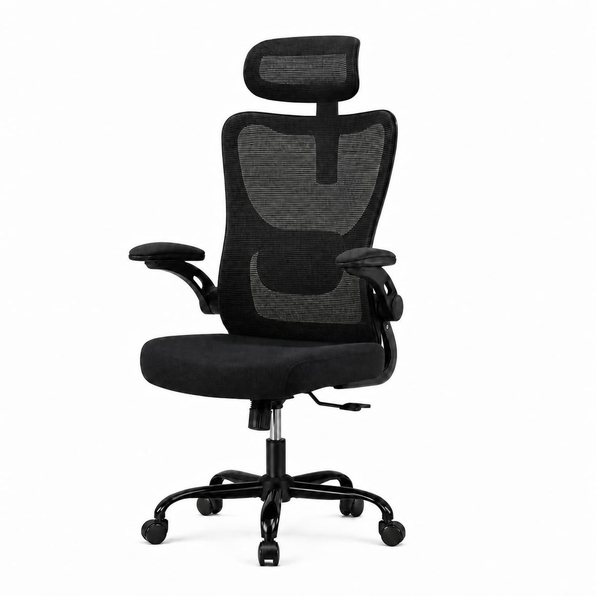 HUANUO Ergonomic Office Chair, High Back Computer Desk Chair with Adjustable Lumbar Support and Headrest, Comfy Gaming Chair with 3D Armrests, Home Office Rolling Chair, Max Load 300 lbs
