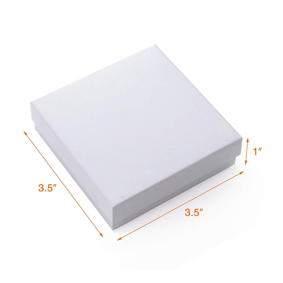 GEFTOL Jewelry Gift Boxes 96 Pack 3.5x3.5x1 Inch Cardboard Jewelry Boxes,Small Gift Boxes for Jewelry Earrings Necklaces Handmade Bangles Bracelets(White)