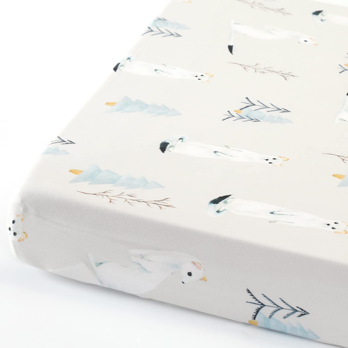 Stretch Ultra Soft Jersey Knit Fitted Pack and Play Sheets Set 2 Pack, Fit Portable/Mini Cribs Sheets, Playpen Mattress Pads Safe and Snug, Cute Stylish Playard Sheets Wild Forest Print for Baby
