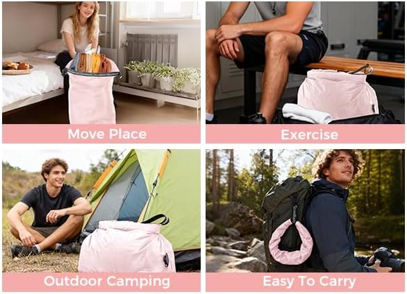 Travel Laundry Bag, Pump Free Vacuum Storage Bag Reusable Compression Dirty