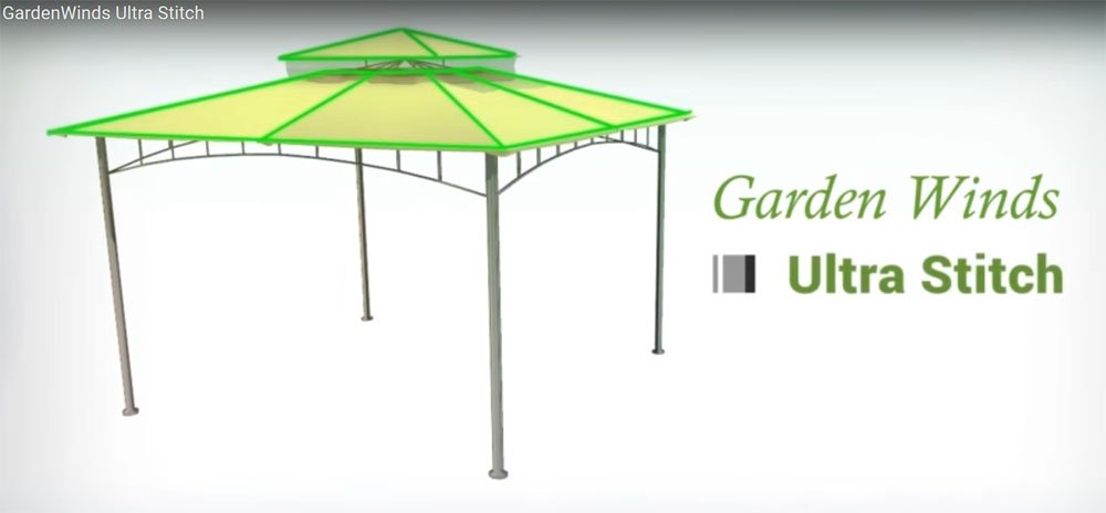 12 x 12 Lattice Gazebo Replacement Canopy Top Cover - RipLock 350