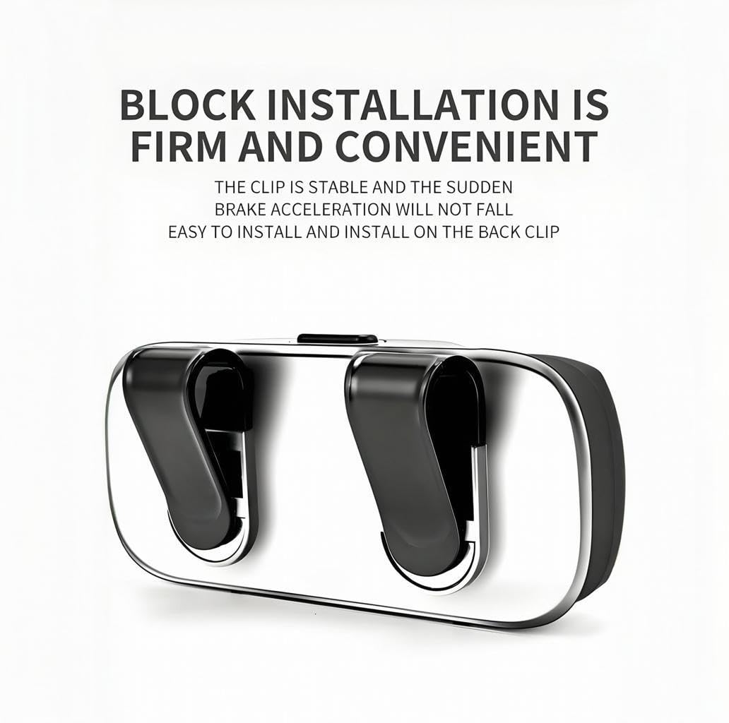GDQ Sunglass Holder for Car Visor Clip Glasses Case Car Sunglasses Case for Car Sun Visor Glasses Storage Box Car Sunglass Holder Car Visor Accessories Universal for SUV Sedan Truck (Black)