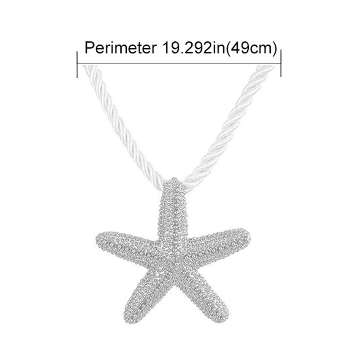 Frodete Starfish Necklace for Women Beach Necklaces Jewelry Layered Choker Drop Dangle Summer Vacation Outfits Theme Conch Seashell Accessories Ocean Pendant Dress Costume