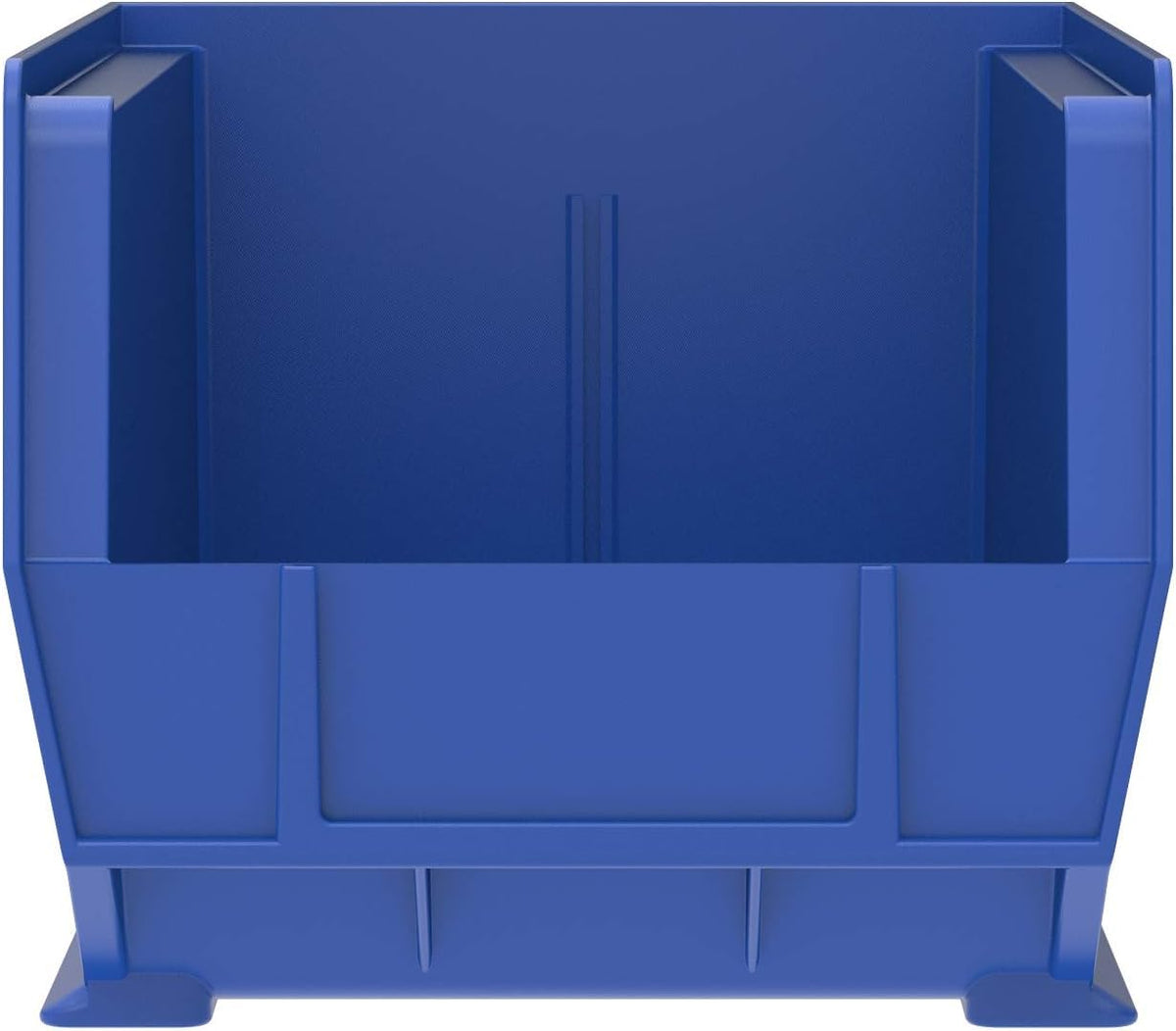 Akro-Mils 30240 AkroBins Plastic Storage Bins, Space-Saving Stackable Bins for Garage, Pantry, Craft Organization, 15 x 8 x 7 inches, Blue, 12-Pack